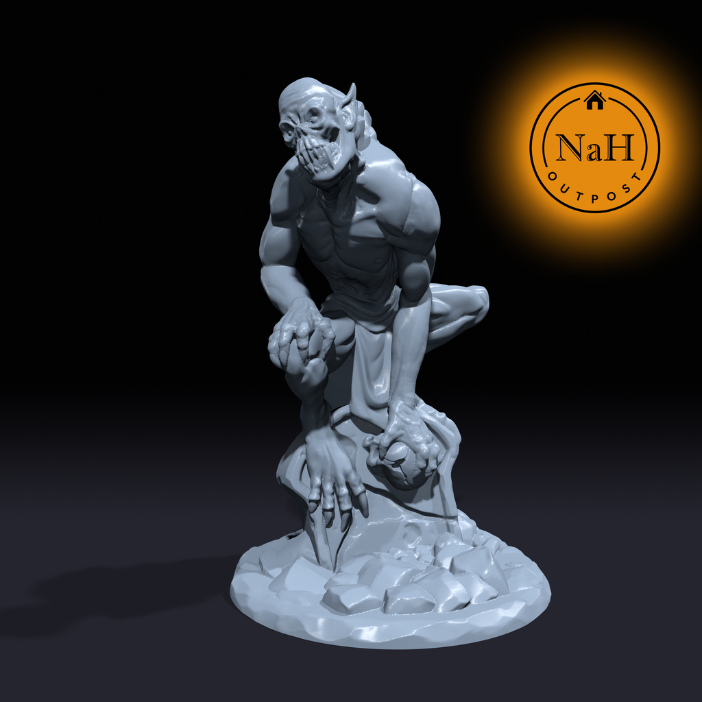 Vathrok, the Tomb Lurker | Festrog | Ghoul | Miniature for Tabletop games like D&D and War Gaming