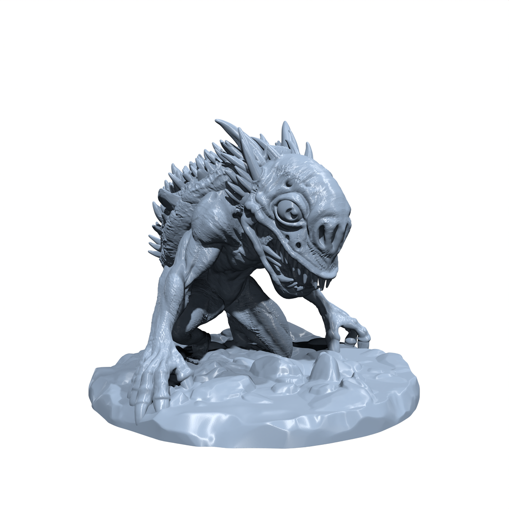 Graveglib the Necrotic Newt | Ghoulhopper | Undead Frog | Monstrosity Miniature for Tabletop games like D&D 5e and TTRPG  War Gaming
