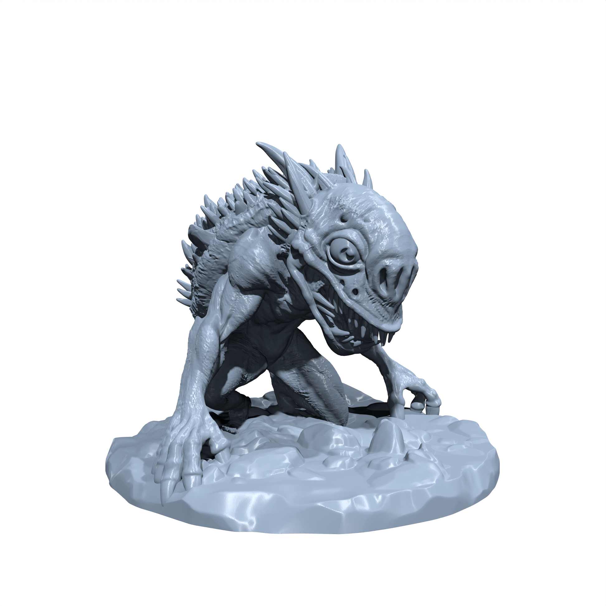 Graveglib the Necrotic Newt | Ghoulhopper | Undead Frog | Monstrosity Miniature for Tabletop games like D&D 5e and TTRPG  War Gaming