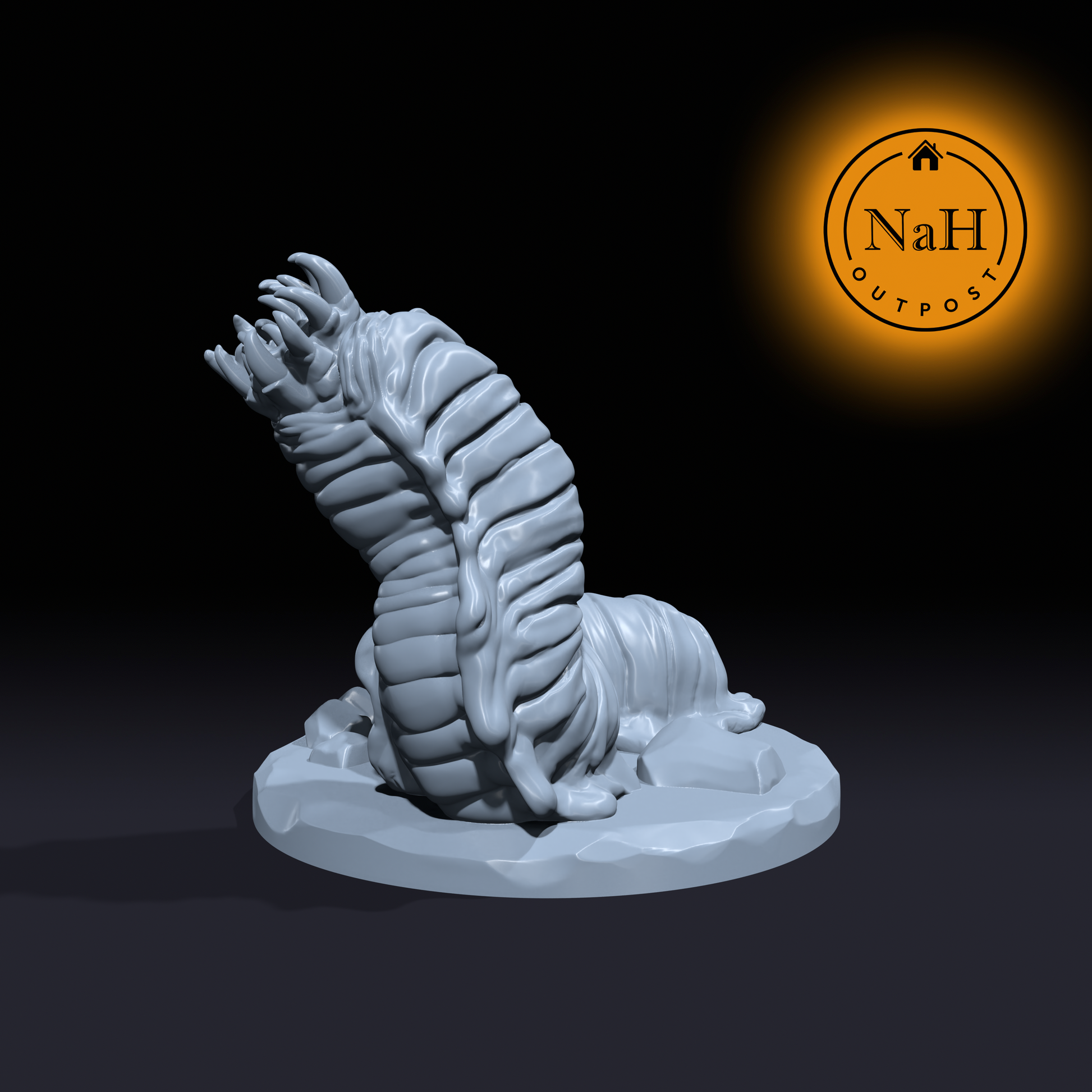 Hemorax the Bloodbound | Giant Leech | Miniature for Tabletop games like D&D and War Gaming