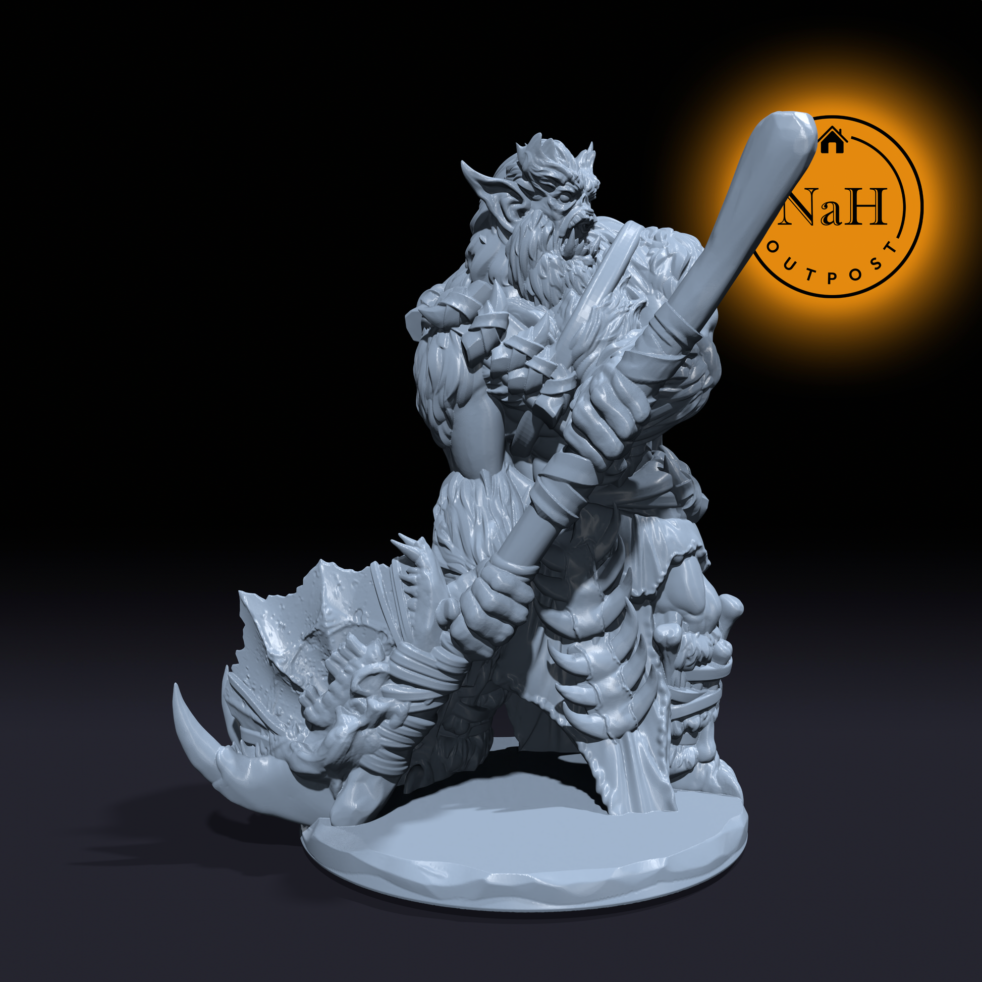 Bonesnapper, Tusklands Bugbears | Bugbear Miniature for Tabletop games like D&D and War Gaming