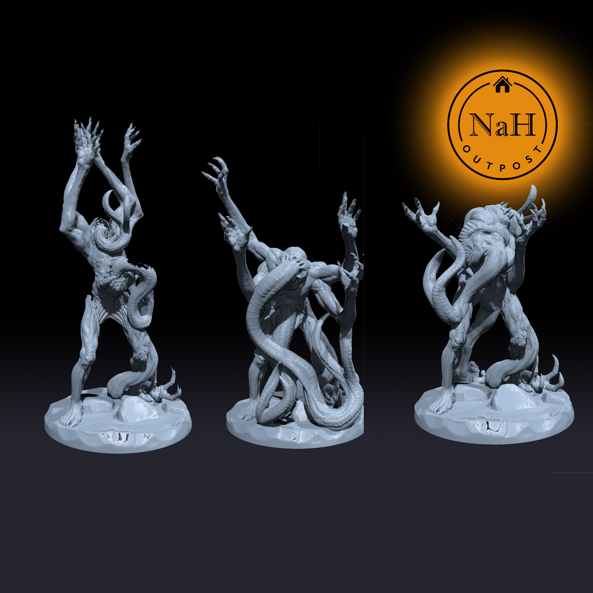 Feasters |  Hunger devourers | Aberration Miniature for Tabletop games like D&D and War Gaming
