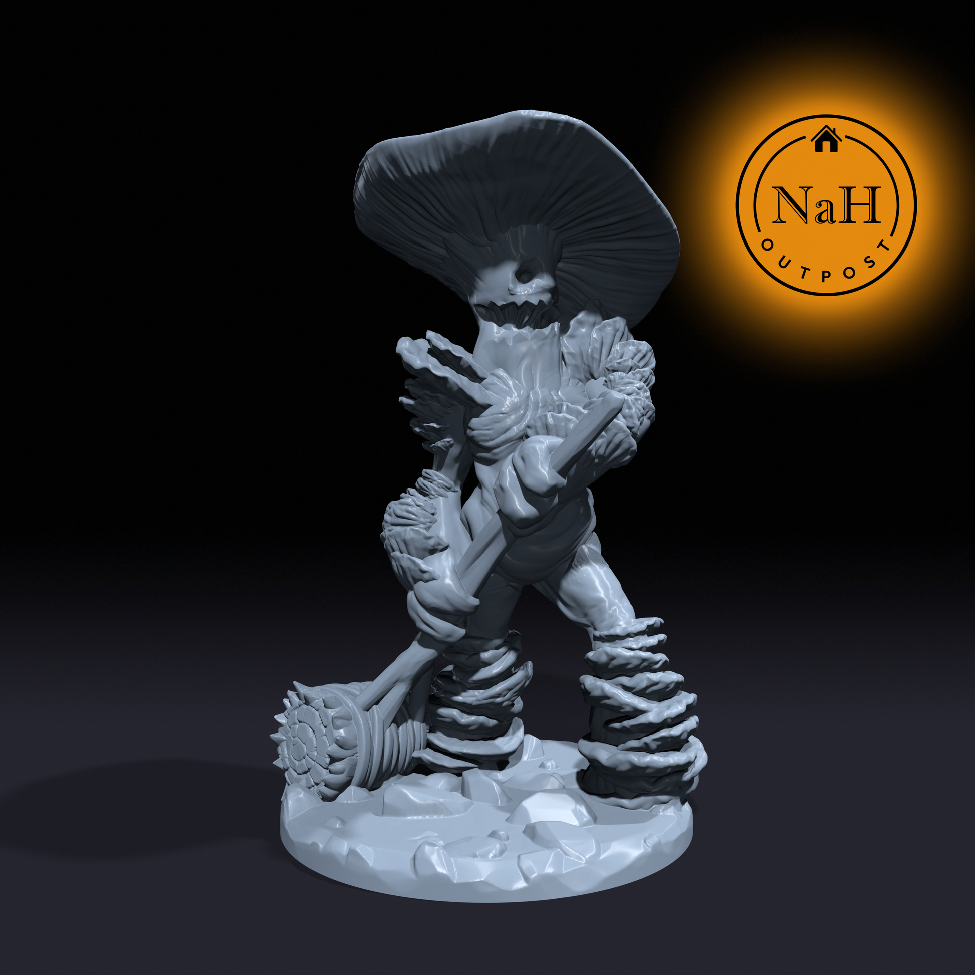Truffle, the Sporecaster | Myconid | Mushroom Folk Miniature for Tabletop games like D&D and War Gaming