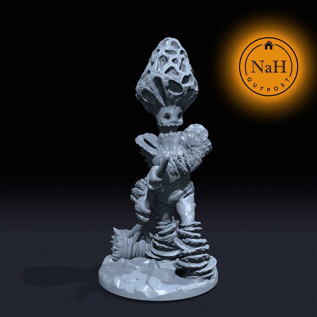 Truffle, the Sporecaster | Myconid | Mushroom Folk Miniature for Tabletop games like D&D and War Gaming