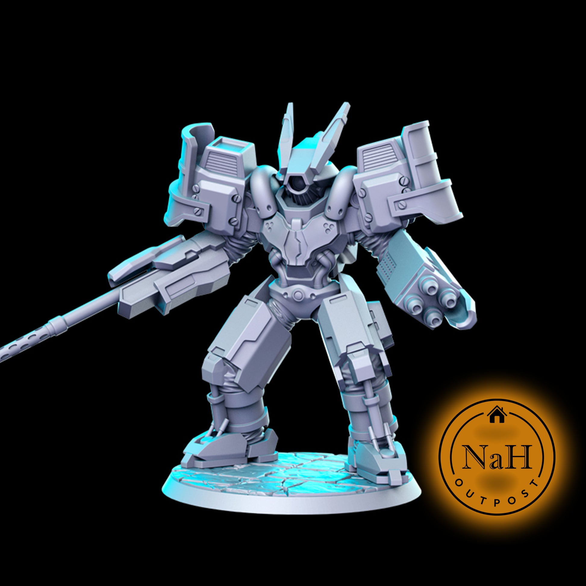 Armored Shock Trooper | Clockwork Marut Construct miniature for Tabletop games like D&D and War Gaming| Dungeons and Dragons Mini | RN estudio