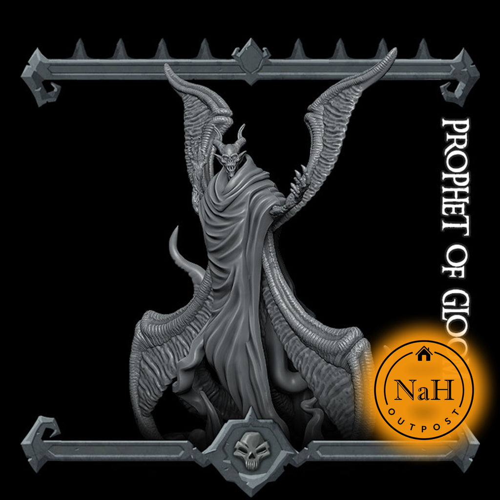 Skrilex, the Doom Herald | Prophet of Gloom | Demi-Lich Miniature for Tabletop games like D&D 5e and TTRPG  War Gaming