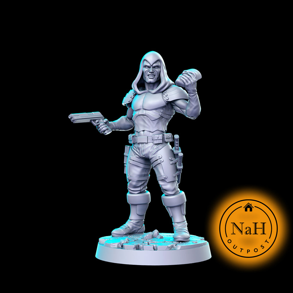 Zephyr the Chameleon | Zartan | Masked Assassin miniature for Tabletop games like D&D and War Gaming| Dungeons and Dragons Mini | RN estudio