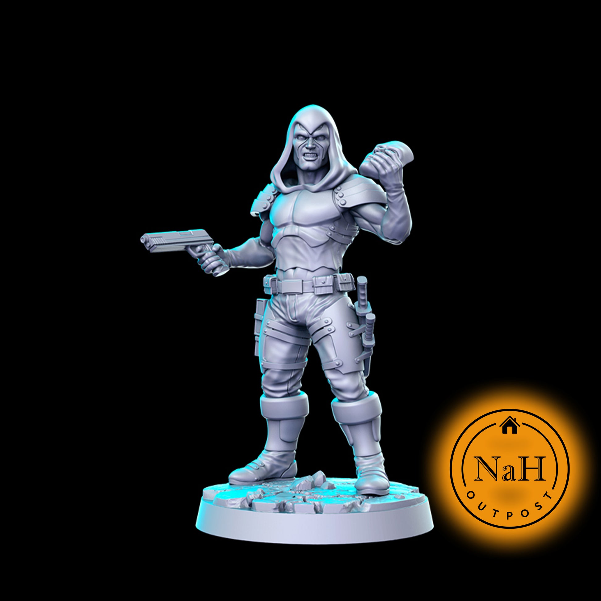 Zephyr the Chameleon | Zartan | Masked Assassin miniature for Tabletop games like D&D and War Gaming| Dungeons and Dragons Mini | RN estudio