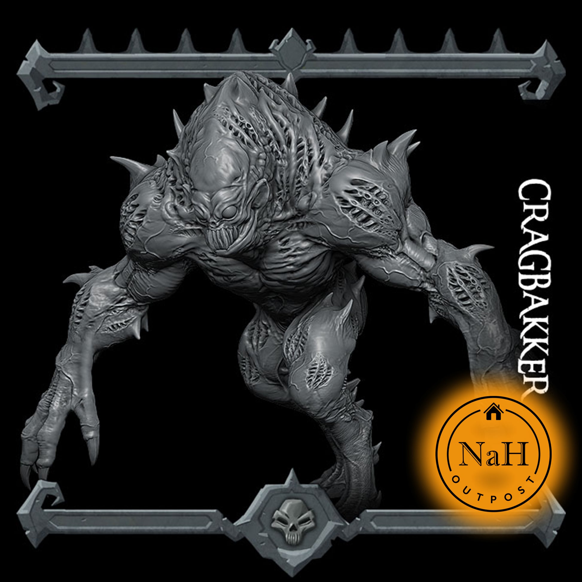 Kravax Earthshaker | Cragbakker | Devil Solider | Fiend Miniature for Tabletop games like D&D 5e and TTRPG  War Gaming