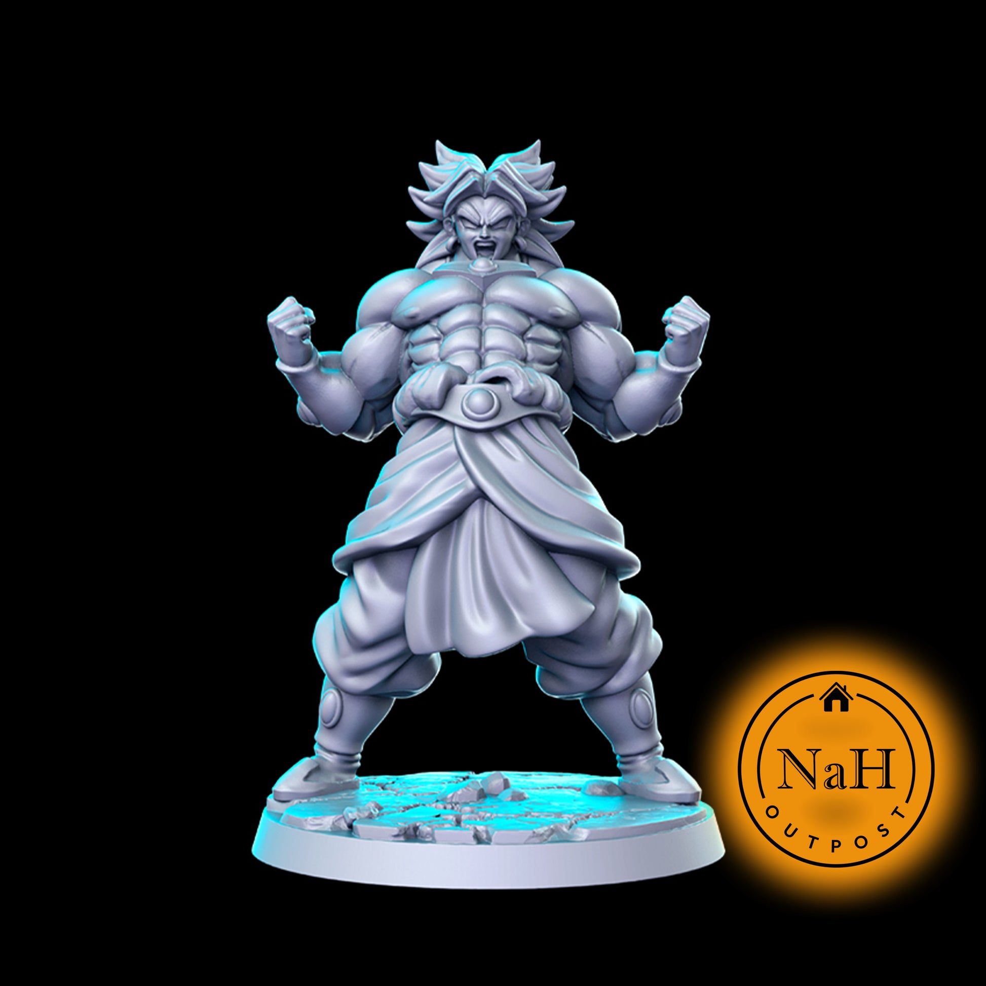 Barron Lightrage | Barbarian or Monk miniature for Tabletop games like D&D and War Gaming| Dungeons and Dragons Mini | RN estudio