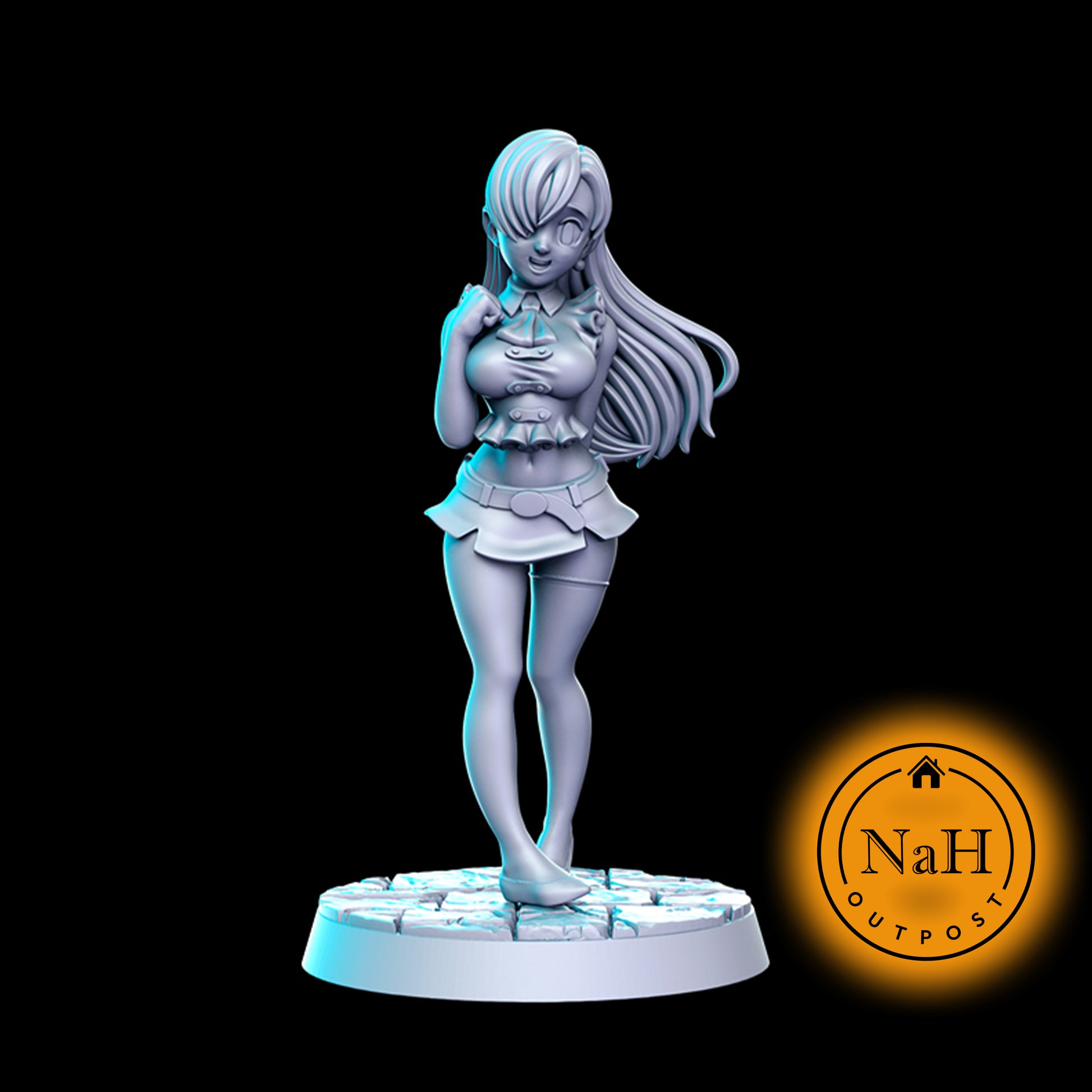 Eliana Lumis | Elizabeth | Female Bard or Warlock miniature for Tabletop games like D&D and War Gaming| Dungeons and Dragons Mini | RN estudio