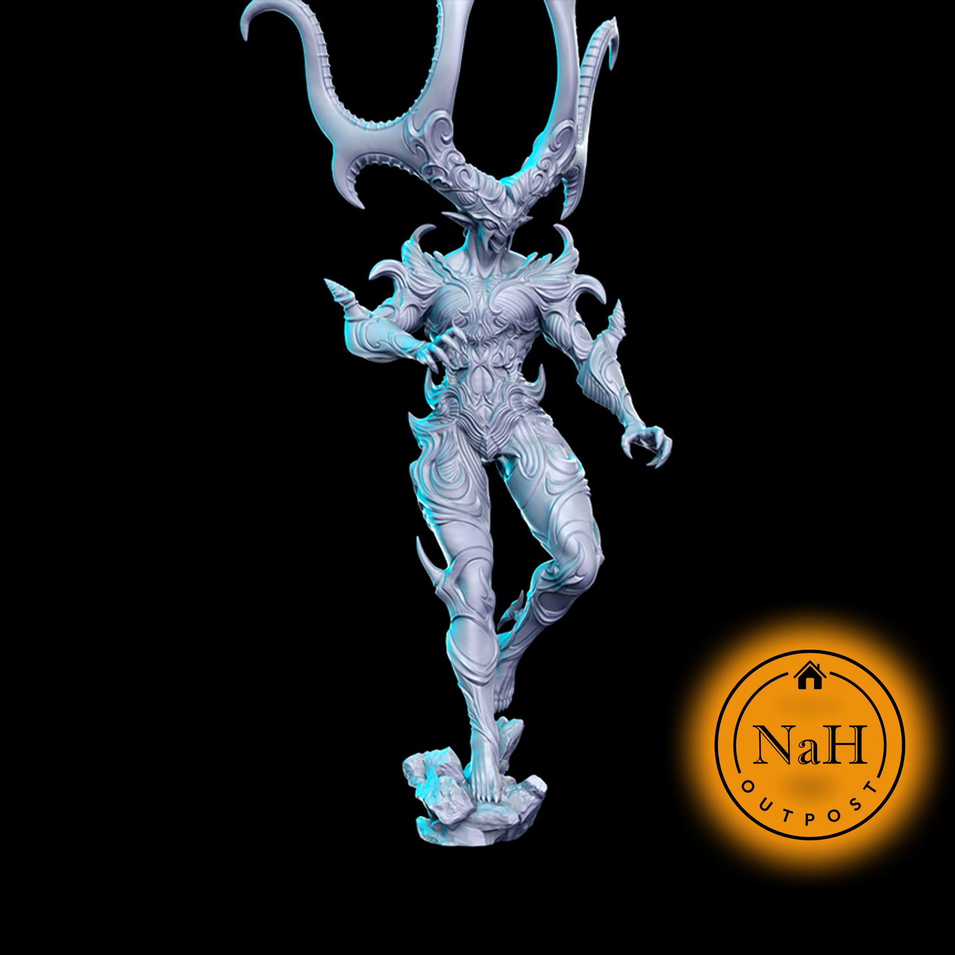 Icarus the Inferno's Fury | Fire Fiend miniature for Tabletop games like D&D and War Gaming| Dungeons and Dragons Mini | RN estudio