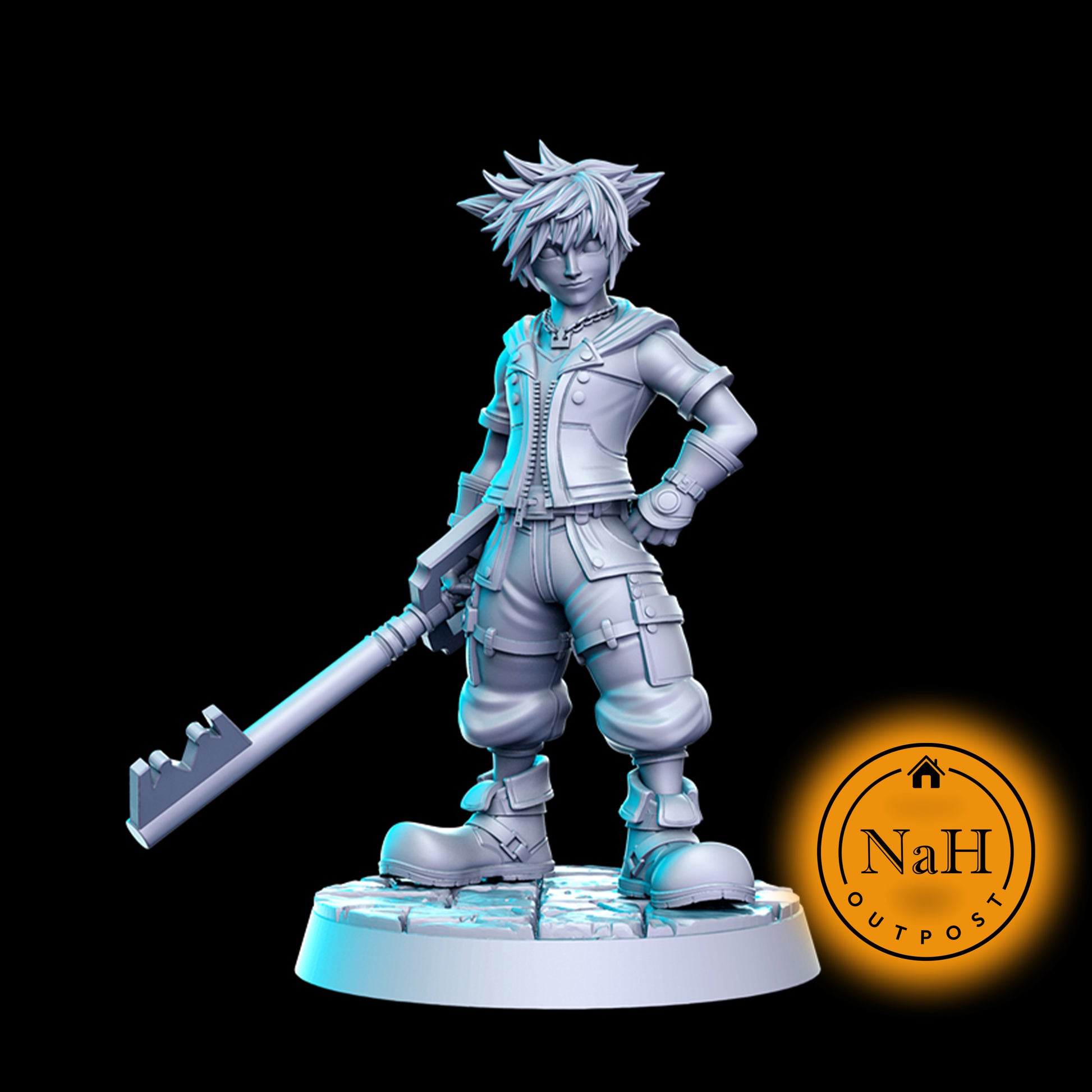 Simon Heartwarden | Key Keeper | Fighter miniature for Tabletop games like D&D and War Gaming| Dungeons and Dragons Mini | RN estudio
