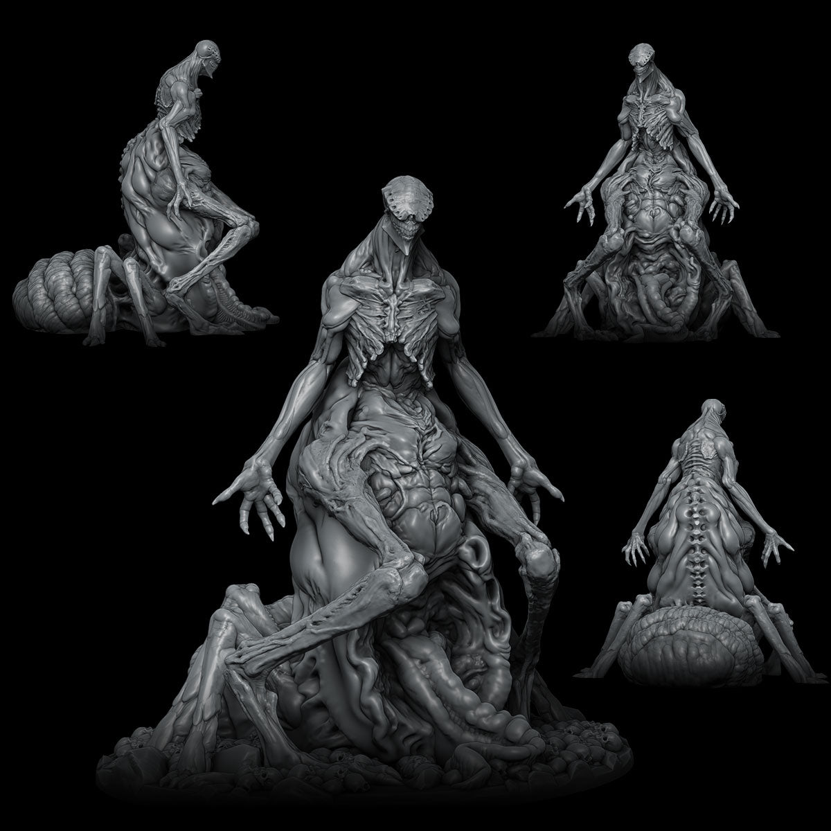 Sanguis, the Gut Reaver | Gut Scourge | Soul Keeper | Undead or Fiend Miniature for Tabletop games like D&D 5e and TTRPG  War Gaming
