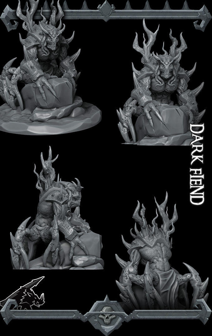 Shadethorn the Nightclaw | Dark Fiend | Shadow Spider | Demon Miniature for Tabletop games like D&D 5e and TTRPG  War Gaming