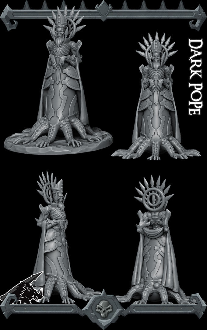 Ethereus the Unhallowed | Dark Pope | Undead Aberration  Miniature for Tabletop games like D&D and War Gaming