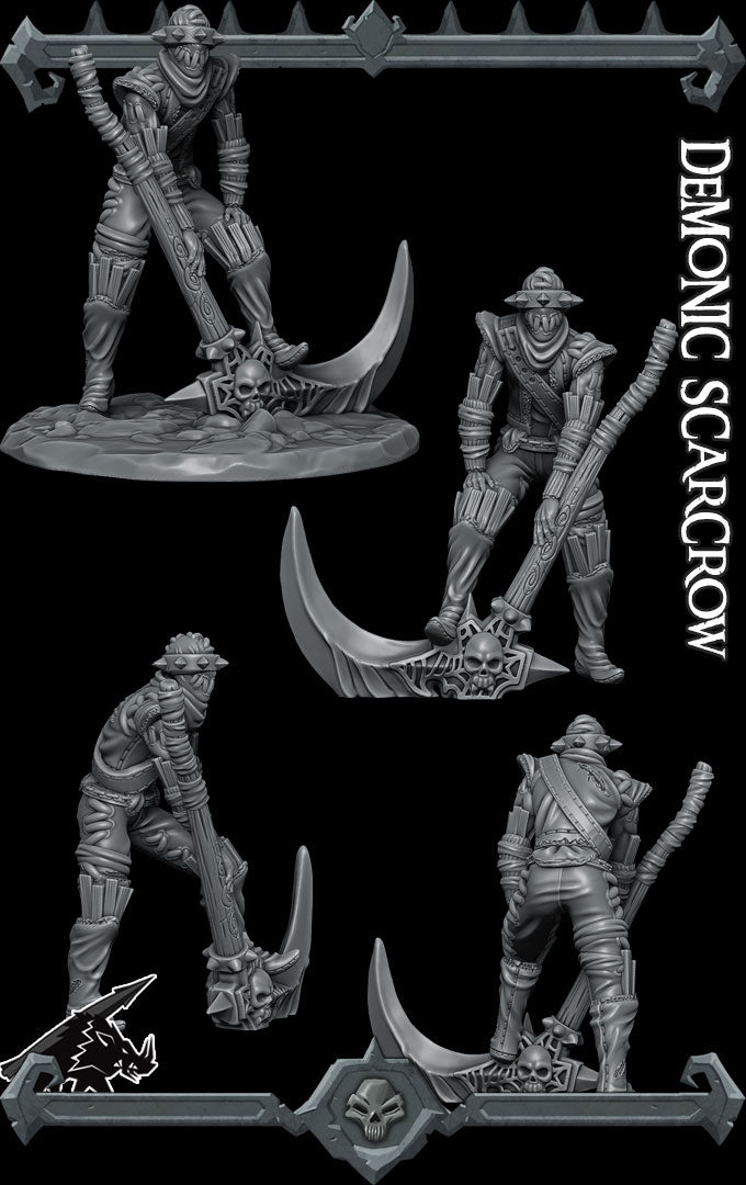 Stalkraven the Balewrath | Demonic Scarecrow | Undead Scarecrow  Miniature for Tabletop games like D&D and War Gaming