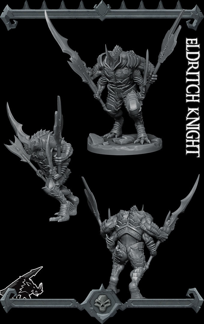 Xartheon, the Blade of Infernos | Eldritch Knight | Aberration miniature for Tabletop games like D&D and War Gaming| Created by Rocket Pig Games
