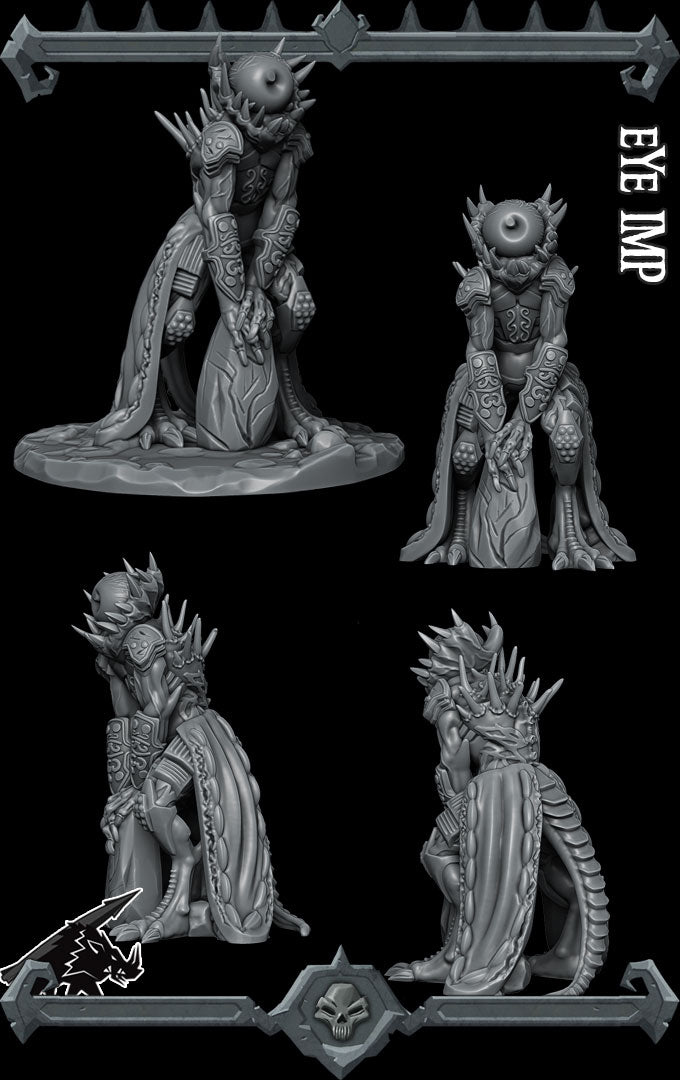 Vigilax, the Nothic Seer | Eye Imp aberration Miniature for Tabletop games like D&D and War Gaming