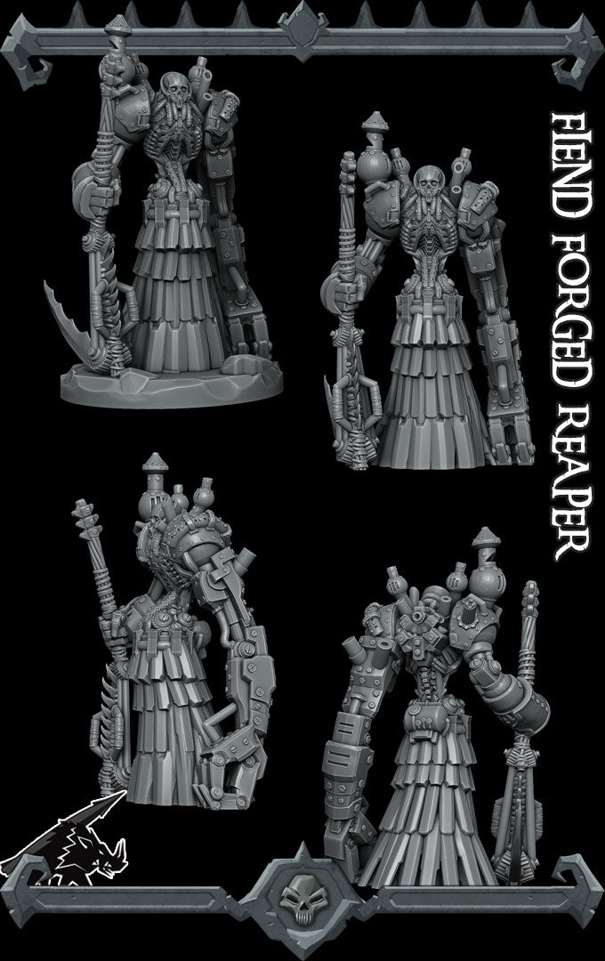 Ironbane the Arcane Reaper | Clockwork Necromancer | Fiend Forged Reaper miniature for Tabletop games like D&D and War Gaming