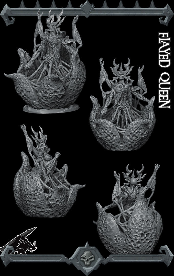 Morgana, the Sanguine Sovereign | Flayed Queen | Controller of Death | Undead Miniature for Tabletop games like D&D and War Gaming