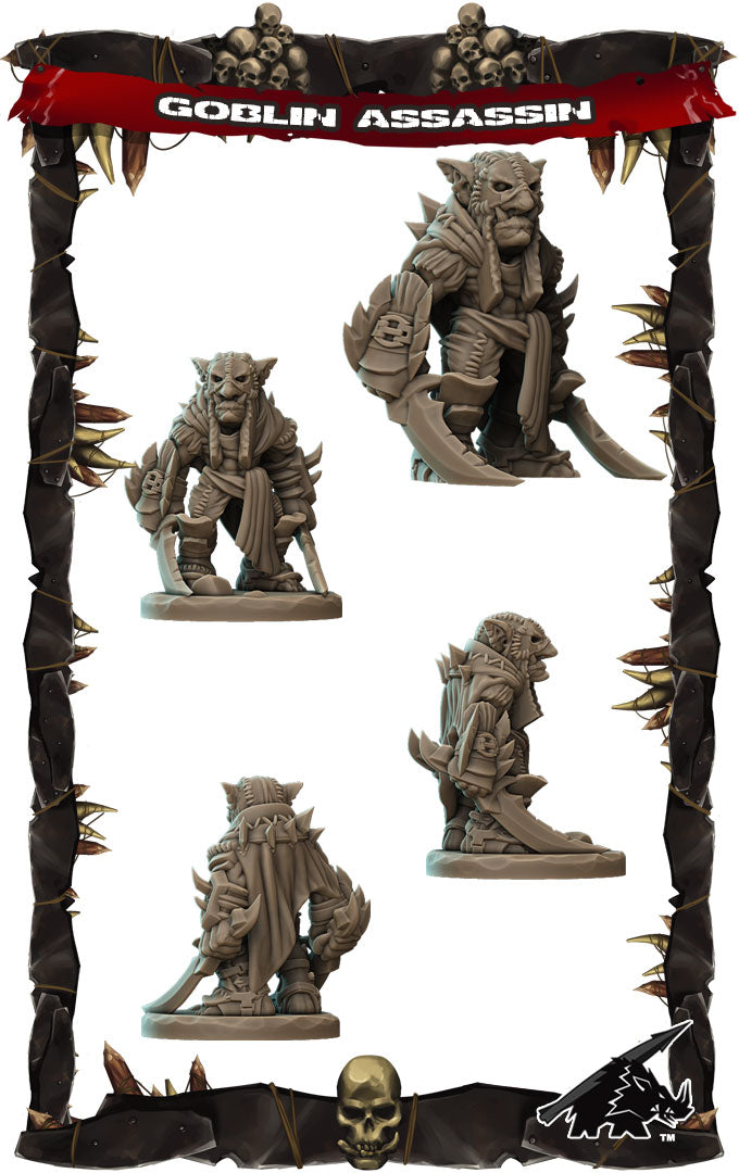 Skrix Shadowslice | Goblin Assassin | Miniature for Tabletop games like D&D and War Gaming