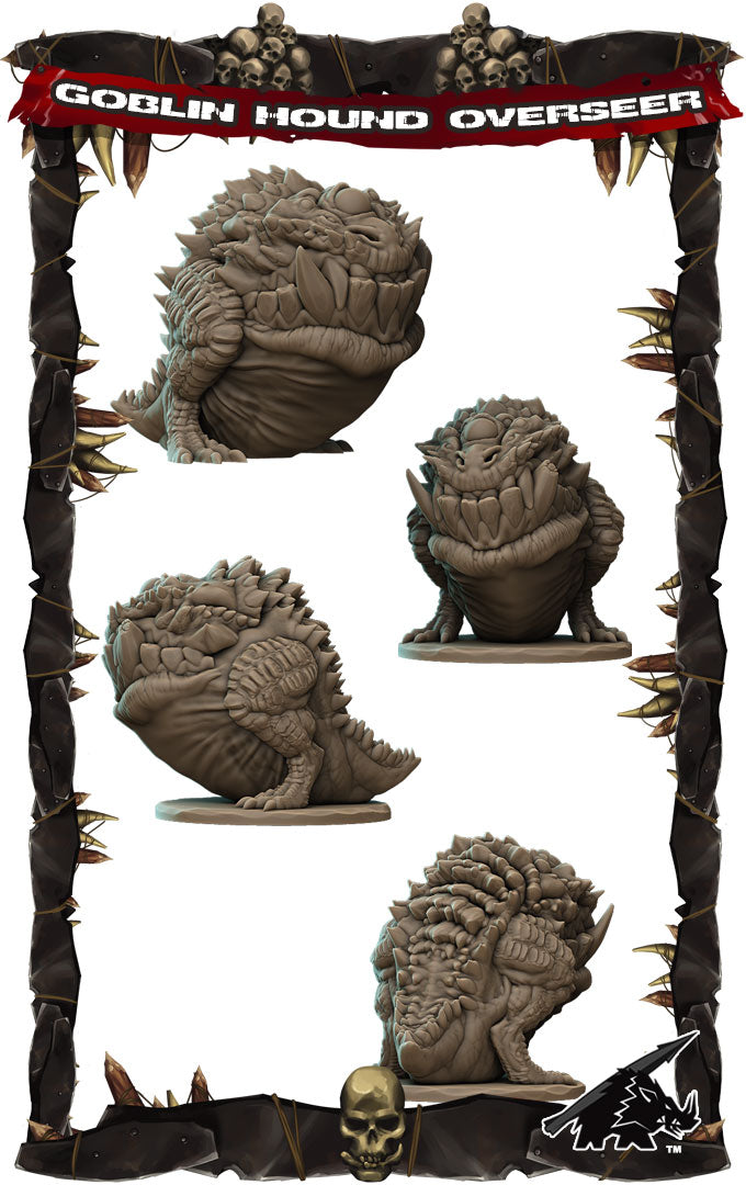 Grimnir, the Houndmaster | Goblin Hound Overseer | Miniature for Tabletop games like D&D and War Gaming