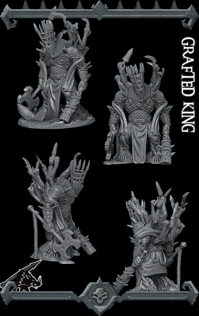 Gorethrax, the Many-Limbed Grafted King | Godrick the Golem Miniature for Tabletop games like D&D and War Gaming