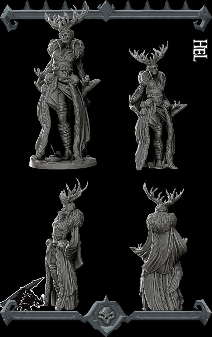 Virelai, the Duskwood Wight | Hel | Undead Archfey Miniature for Tabletop games like D&D and War Gaming