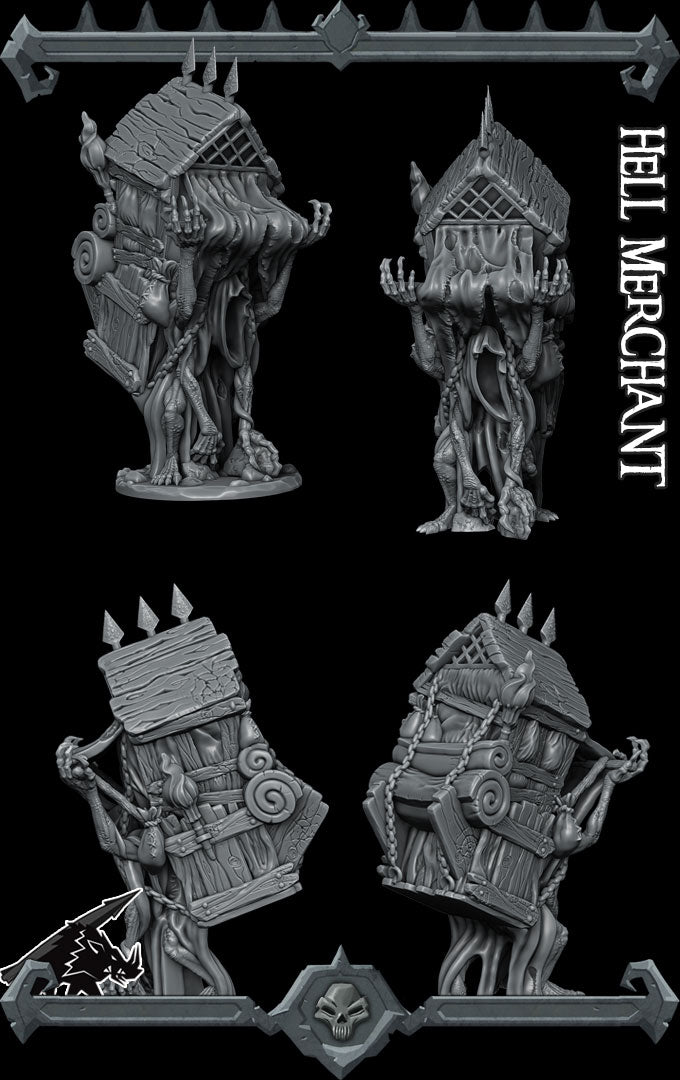 Mavara, Keeper of Infernal Bargains | Hell Merchant | Hag Traveler | Miniature for Tabletop games like D&D and War Gaming
