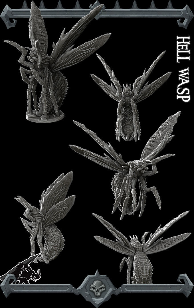 Sinderwing, the Scorching Swarm | Hellwasp | Hell Wasp | Miniature for Tabletop games like D&D and War Gaming