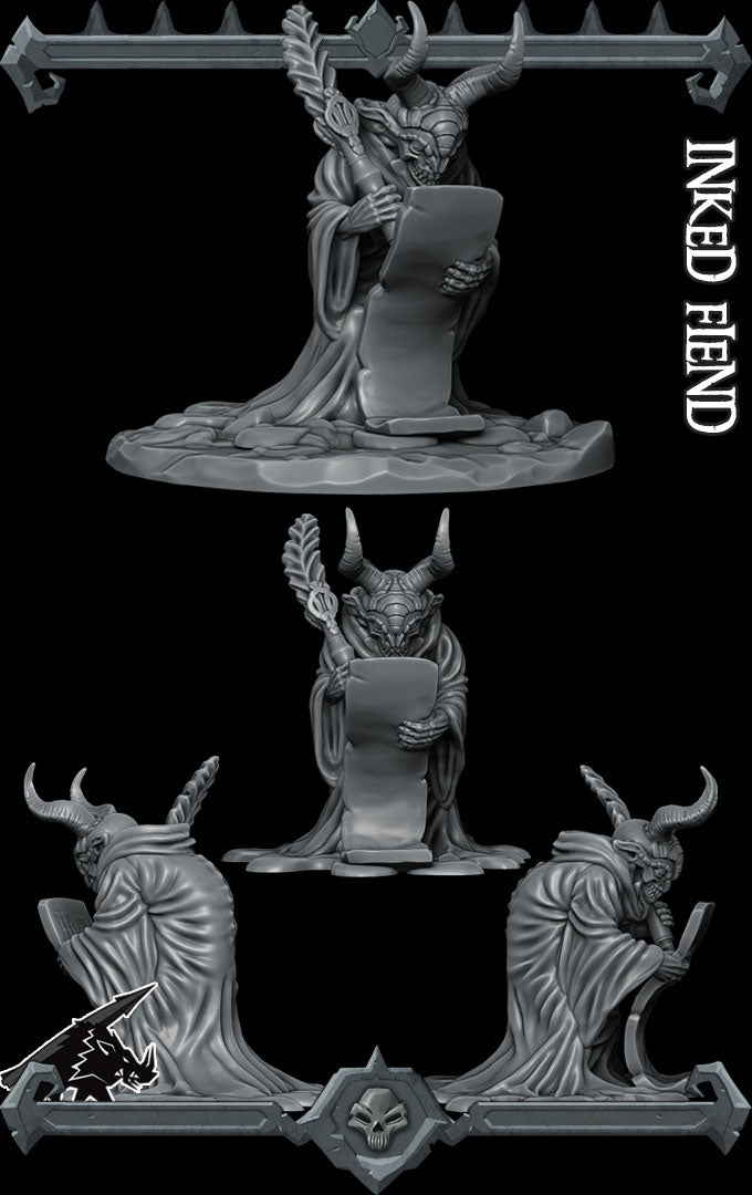 Gorthax, the Sigil Enforcer | Inked Fiend | Contract Devil Miniature for Tabletop games like D&D and War Gaming