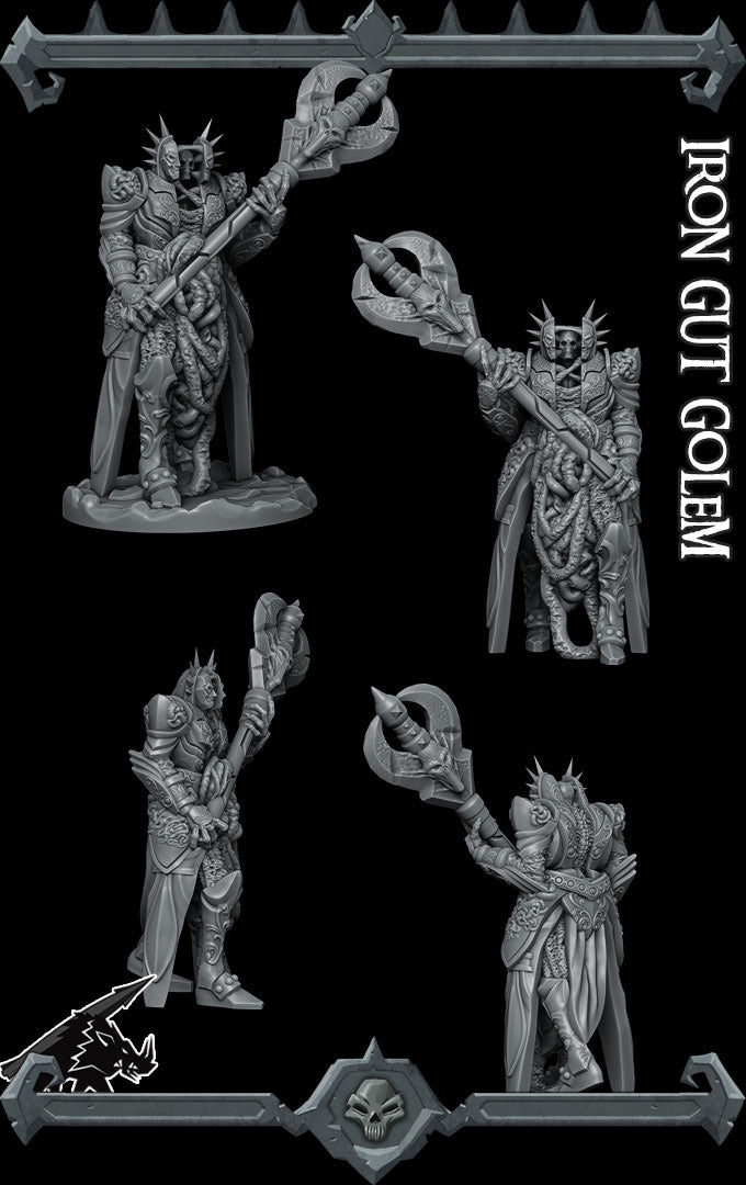 Gornak, the Flesh-Clad Colossus | Iron Gut Golem | Undead Miniature for Tabletop games like D&D 5e and TTRPG War Gaming