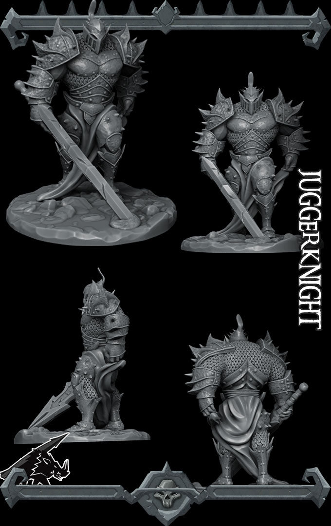 Ghalran, the Iron Revenant | Jugger Knight | Death Knight | Undead Fiend Miniature for Tabletop games like D&D 5e and TTRPG  War Gaming