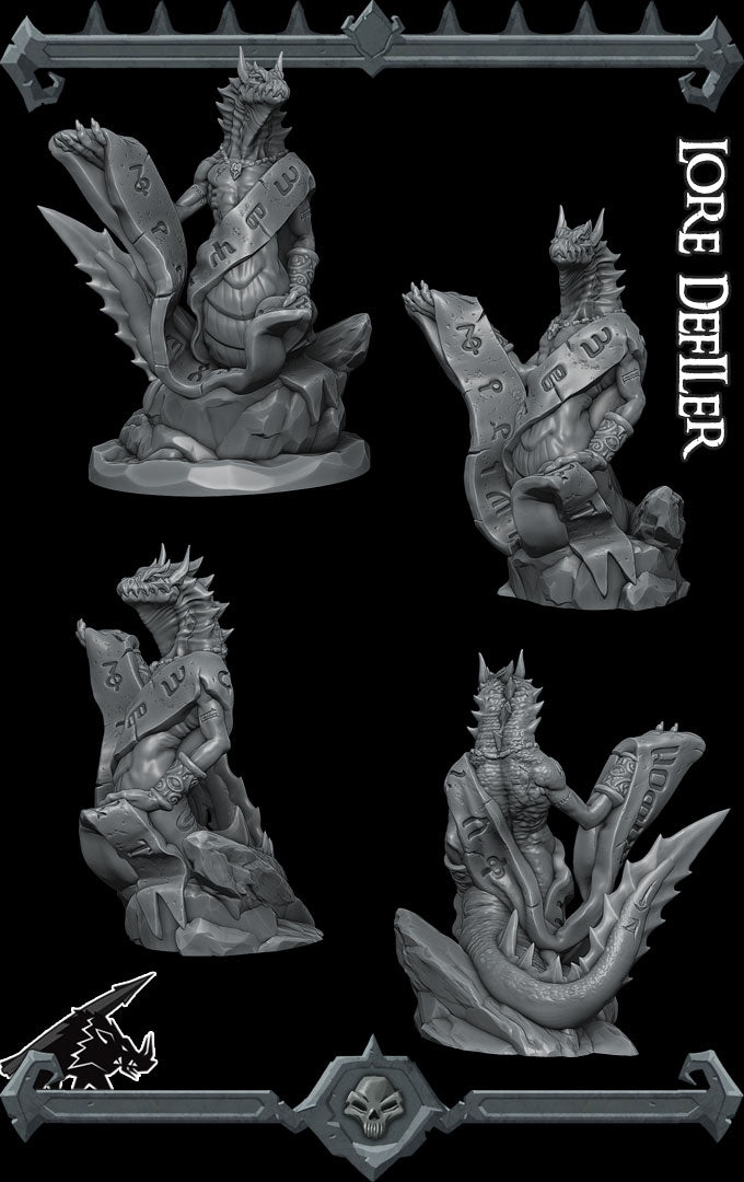 Talonscribe, Chronicler of the Profane | Lore Defiler | Lore Keeper Miniature for Tabletop games like D&D and War Gaming
