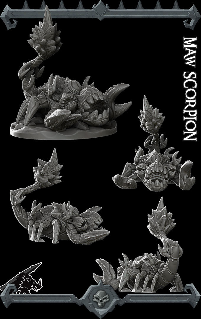 Stingdeath, Harbinger of Pain | Maw Scorpion | Giant Scorpion Miniature for Tabletop games like D&D and War Gaming
