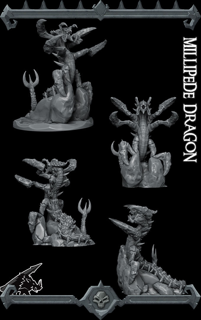 Venomclaw, Harbinger from Below | Ankheg | Millipede Dragon | Hydralisk Miniature for Tabletop games like D&D 5e and TTRPG  War Gaming