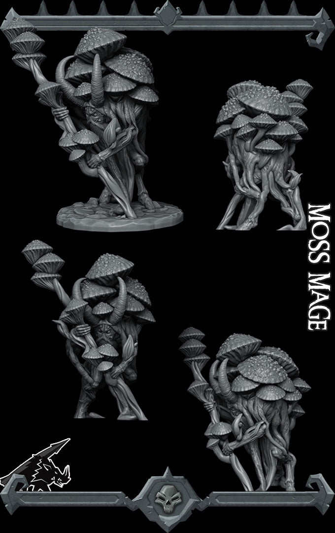 Sporecaller, the Ancient Guide | Moss Mage | Myconoid Druid Miniature for Tabletop games like D&D 5e and TTRPG  War Gaming