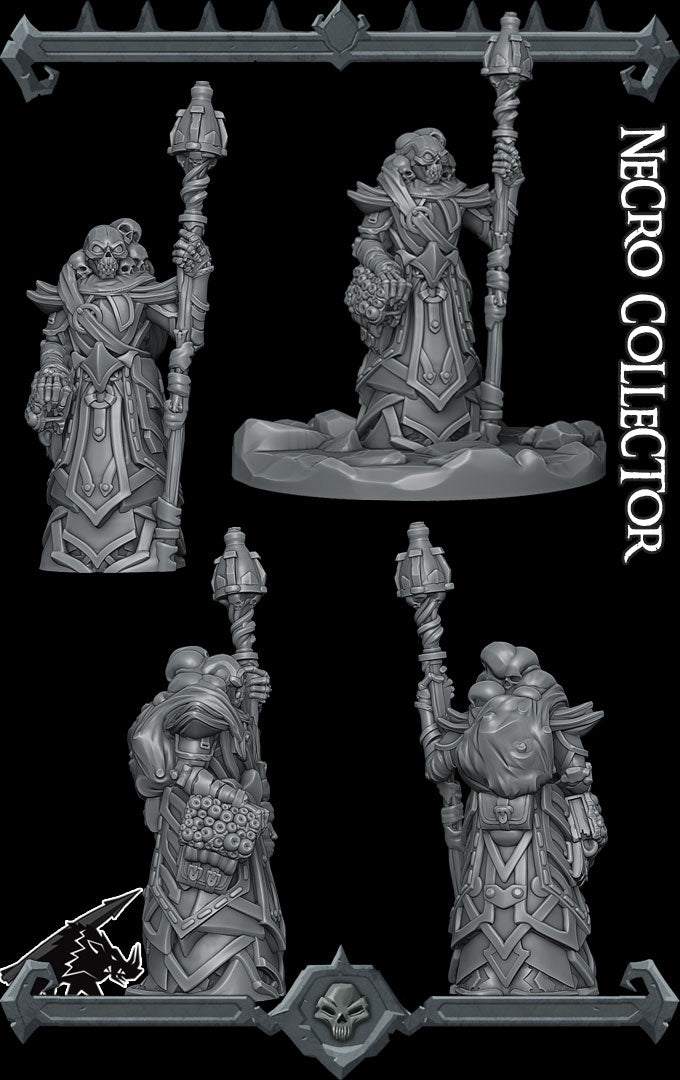 Skelos, the Keeper of Dust | Necro Collector | Undead Necromancer Miniature for Tabletop games like D&D and War Gaming