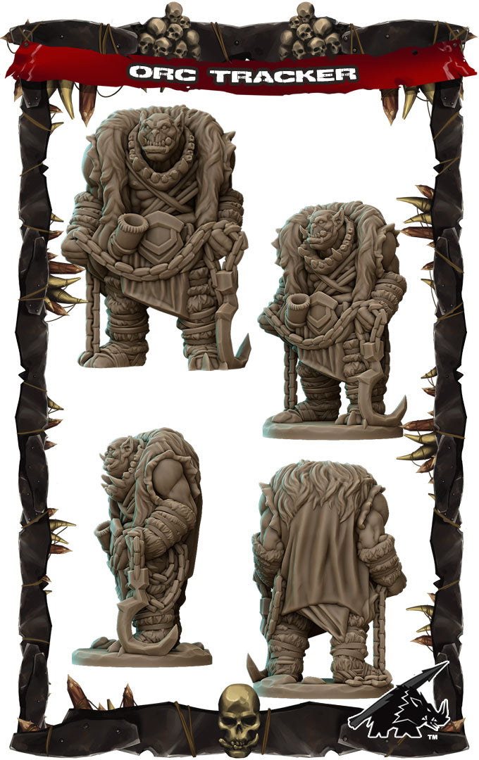 Krag Bloodscent | Orc Tracker or Ogre  Miniature for Tabletop games like D&D and War Gaming