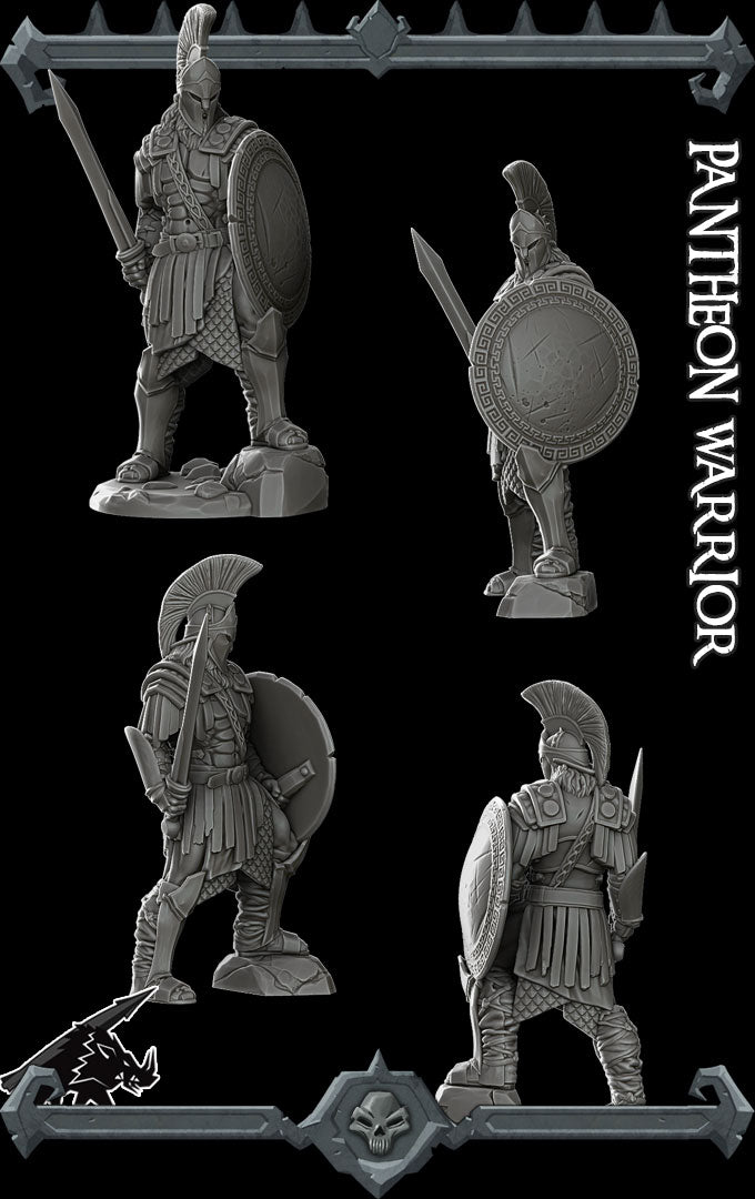 Leonidas, the Phalanx Commander | Udaeus | Pantheon Warrior | Miniature for Tabletop games like D&D and War Gaming