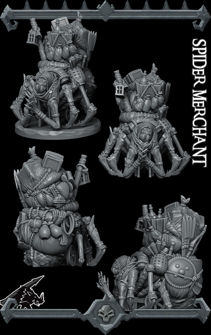 Shargeth, the Underdark Peddler | Spider Merchant | Neogi miniature for Tabletop games like D&D and War Gaming