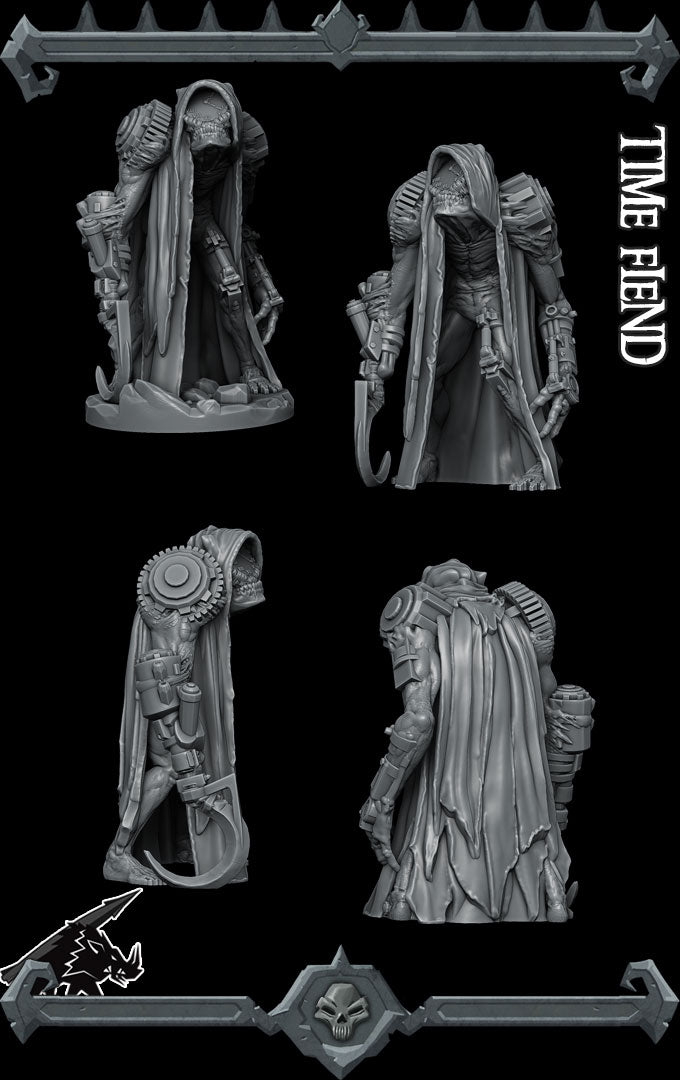 Chronoblight, Eater of Ages | Time Fiend | Clock Devil miniature for Tabletop games like D&D and War Gaming