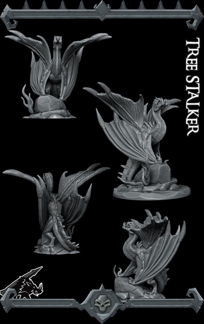 Venombite, the Sylvan Slayer | Tree Stalker | Forest Hunter Dragon Miniature for Tabletop games like D&D 5e and TTRPG  War Gaming