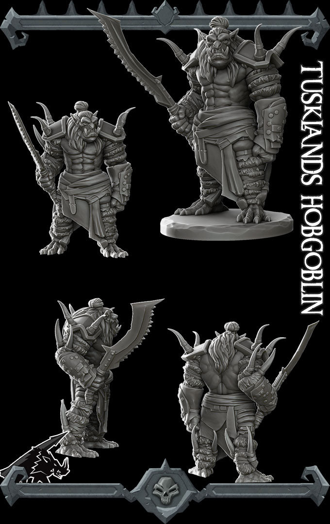 Kargash Ironfist | Tusklands Hobgoblin | Miniature for Tabletop games like D&D and War Gaming