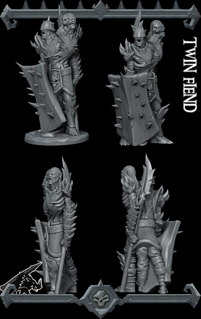 RotFace, the Grave Titan | Twin Fiend | Undead Death Knight Miniature for Tabletop games like D&D and War Gaming