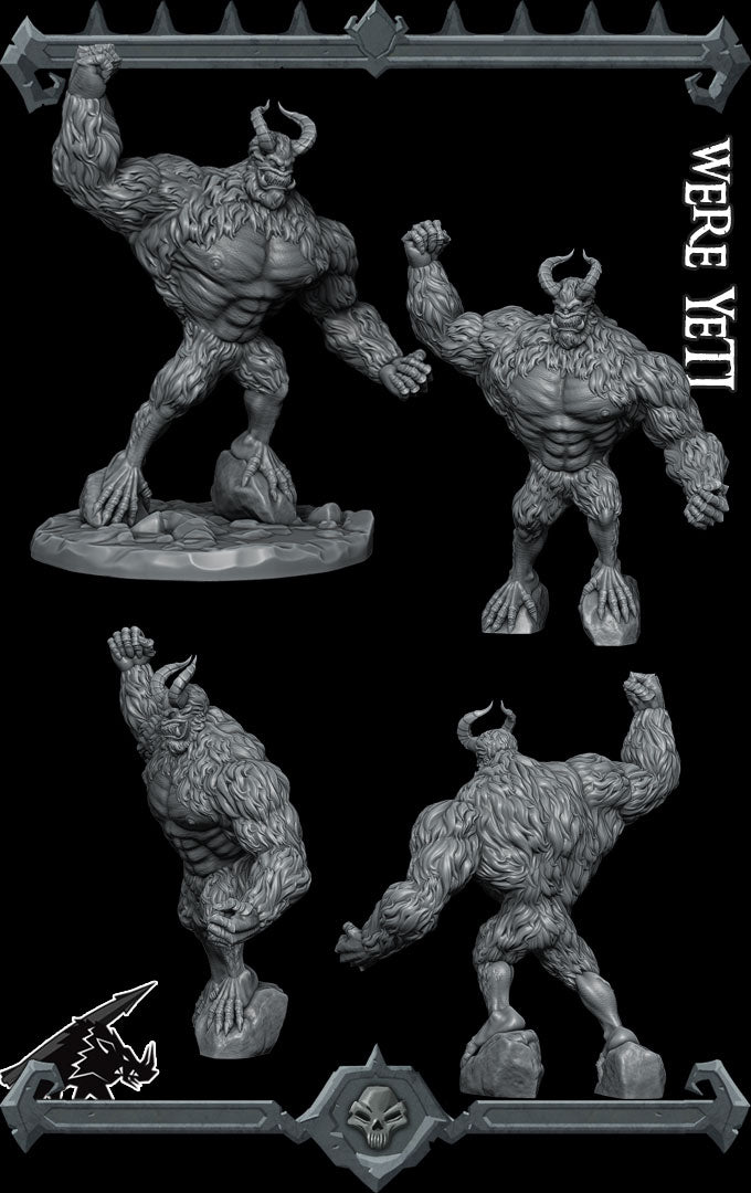 Thunderstomp, the Top-heavy Terror | Were Yeti | Dire Sasquash Miniature for Tabletop games like D&D 5e and TTRPG  War Gaming