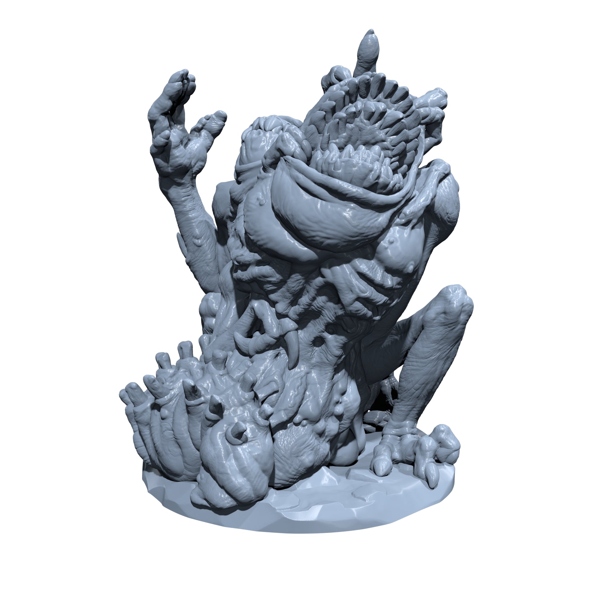 Fleshdread, the Pulsing Abomination | Akursed Flesh Miniature for Tabletop games like D&D and War Gaming