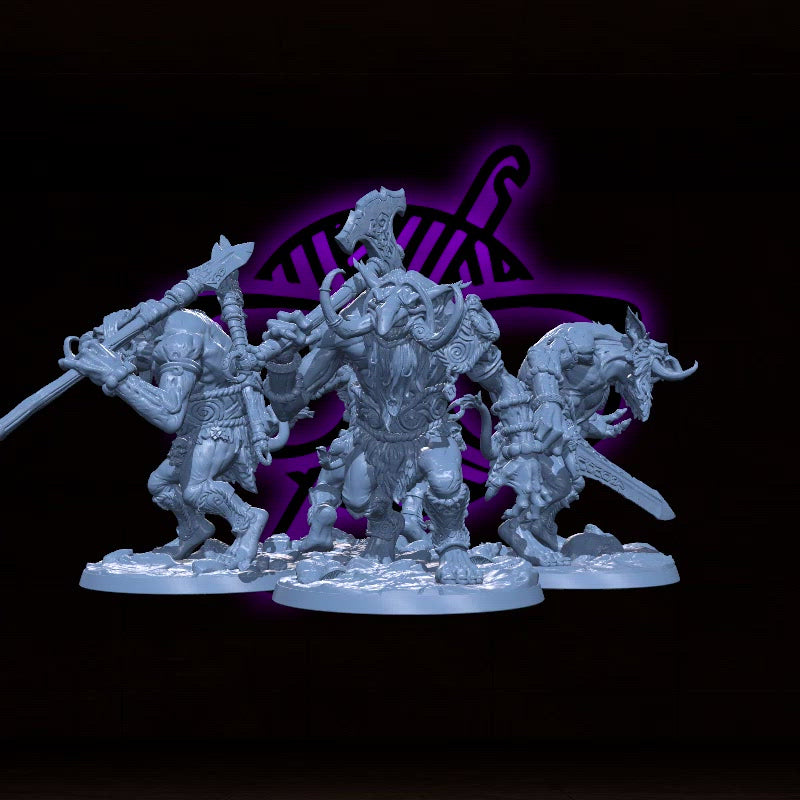 Svartwood Troll Hunters | Troll Warriors | Miniature for Tabletop games like D&D or Warhammer