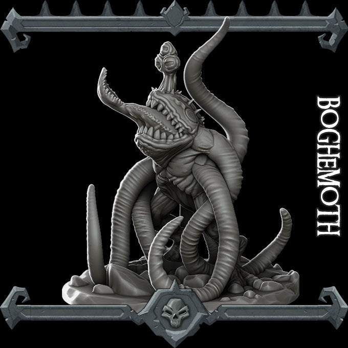Froghemoth | BogHemoth | Miniature for Tabletop games like D&D and War Gaming